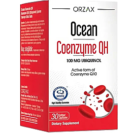 Orzax Ocean Koenzim QH - Takviye Edici Gıda 30 Kapsül - Orzax