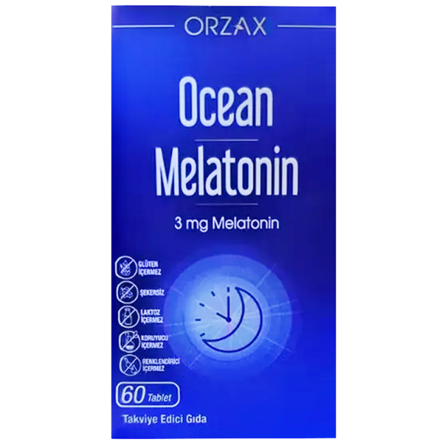 Orzax Ocean Melatonin - Takviye Edici Gıda 60 Tablet - 1