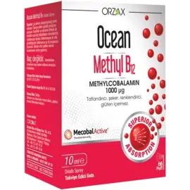 Orzax Ocean Methyl B12 - Takviye Edici Gıda 10 ml - Orzax