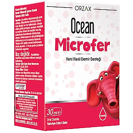 Orzax Ocean Microfer - Çocuklar İçin Takviye Edici Gıda 30ml Damla - Orzax