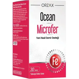Orzax Ocean Microfer - Takviye Edici Gıda 30 Tablet - Orzax