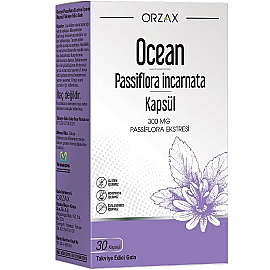 Orzax Ocean Passiflora 300mg - Takviye Edici Gıda 30 Kapsül - Orzax
