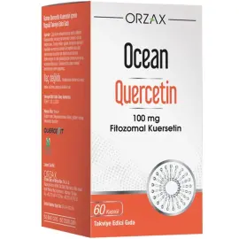 Orzax Ocean Quercetin 100 mg - Takviye Edici Gıda 60 Kapsül - Orzax