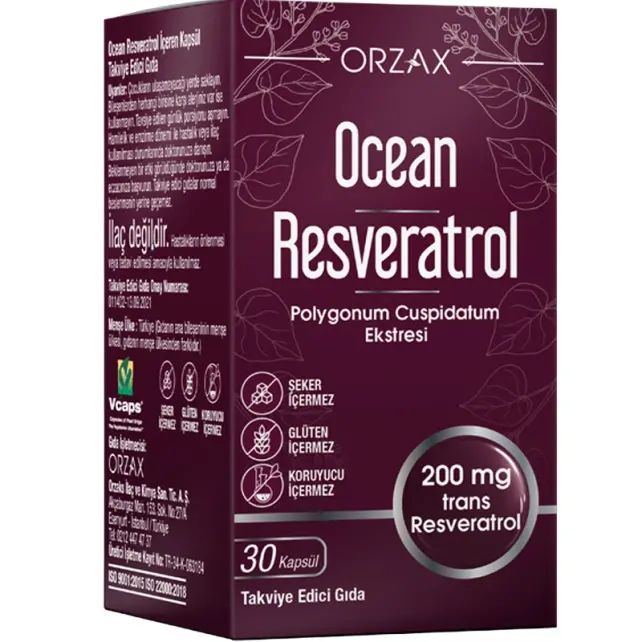 Orzax Ocean Resveratrol - Takviye Edici Gıda 30 Kapsül - 1