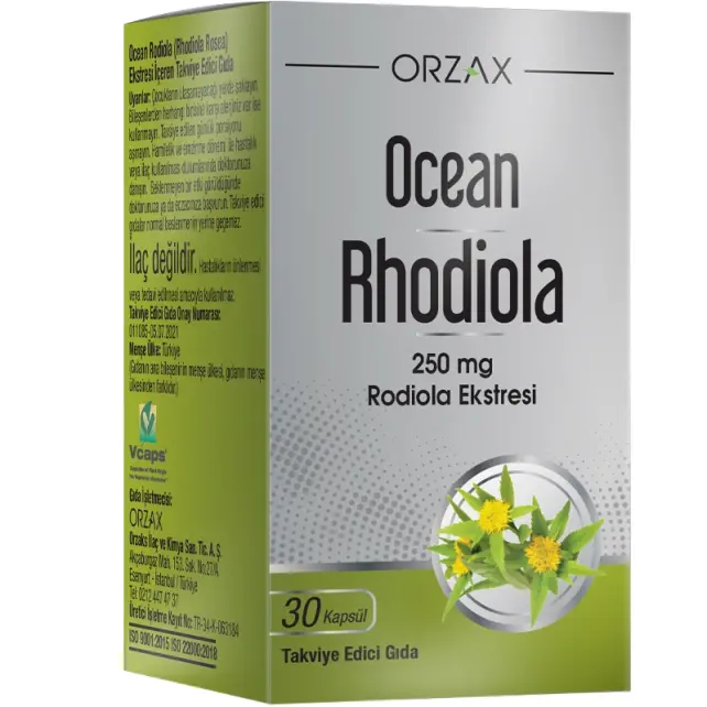 Orzax Ocean Rhodiola 250mg Takviye Edici Gıda 30 Kapsül - 1