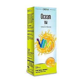 Orzax Ocean Vitamin Mineral Takviye Edici Gıda - Portakal Aromalı Şurup 150ml - Orzax