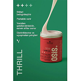 Osis Thrill Elastic Fiber Gum - Orta Tutuş Şekillendirici Saç Sakızı 100ml - 3