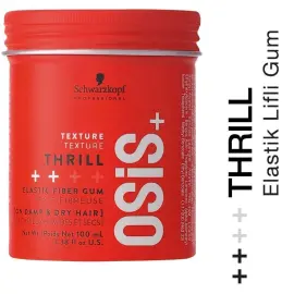 Osis Thrill Elastic Fiber Gum - Orta Tutuş Şekillendirici Saç Sakızı 100ml - 2