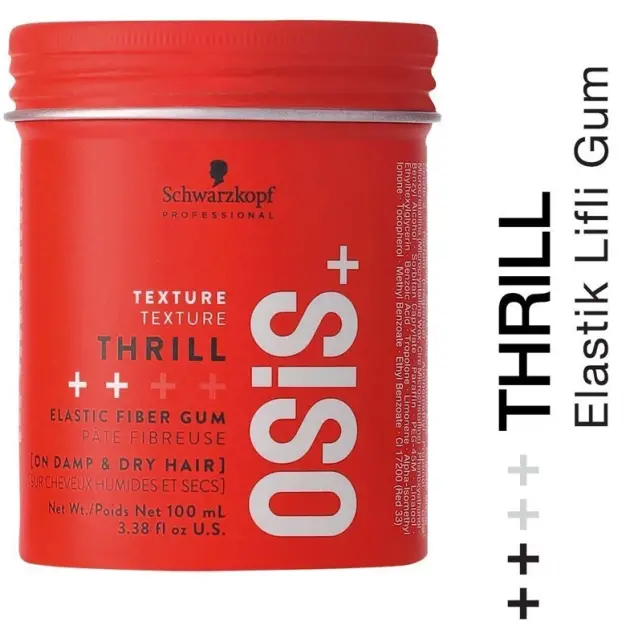Osis Thrill Elastic Fiber Gum - Orta Tutuş Şekillendirici Saç Sakızı 100ml - 2