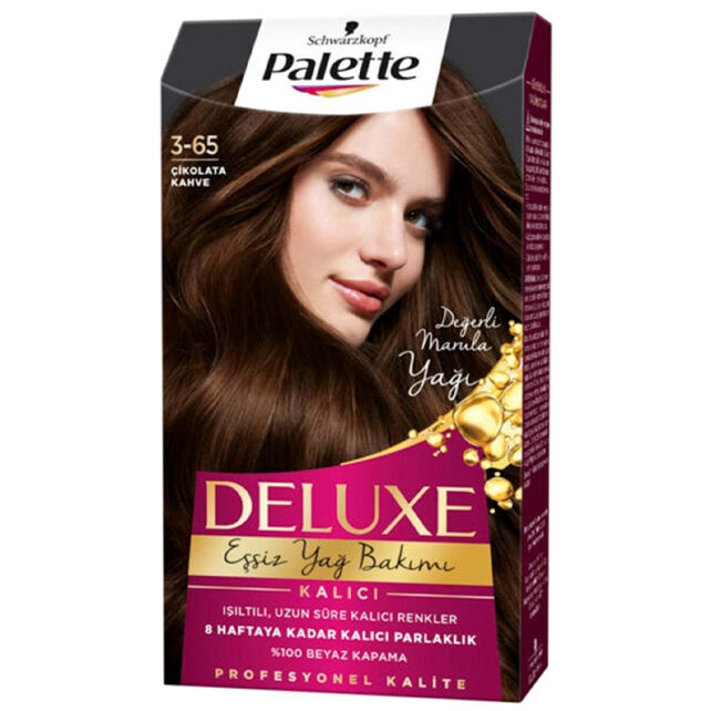 Palette Deluxe Saç Boyası No: 3-65 Çikolata Kahve - 1