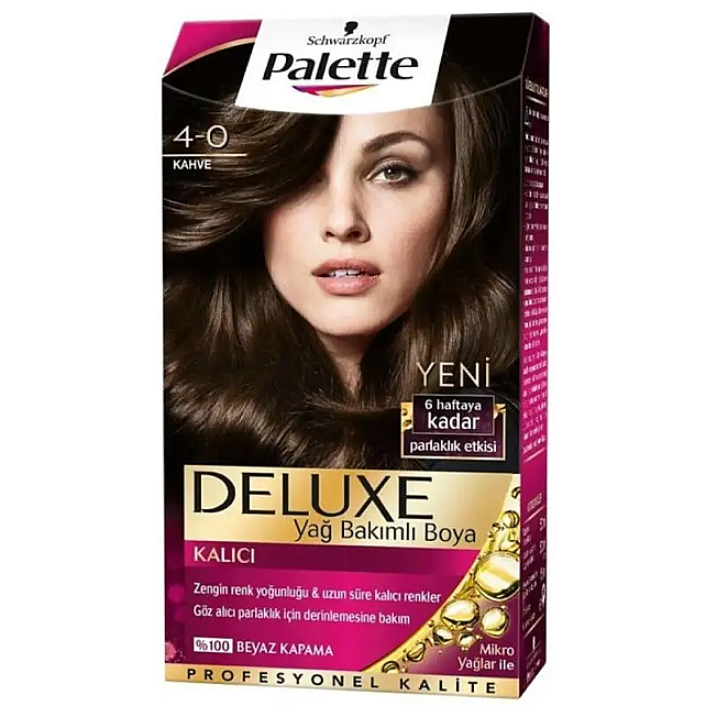 Palette Deluxe Saç Boyası No: 4-0 Kahve - 1