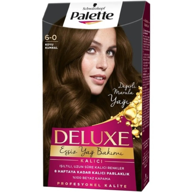 Palette Deluxe Saç Boyası No: 6-0 Koyu Kumral - 1