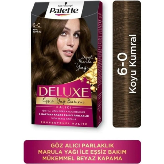 Palette Deluxe Saç Boyası No: 6-0 Koyu Kumral - 2