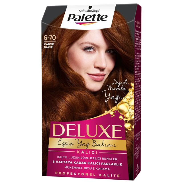 Palette Deluxe Saç Boyası No: 6-70 Kahve Bakır - 1