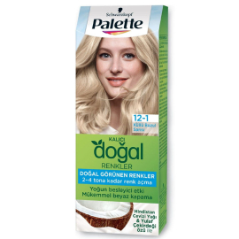 Palette Kalıcı Doğal Renkler Saç Boyası No: 12-1 Küllü Buzul Sarısı - Palette