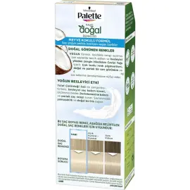 Palette Kalıcı Doğal Renkler Saç Boyası No: 12-1 Küllü Buzul Sarısı - 2