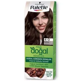 Palette Kalıcı Doğal Renkler Saç Boyası No: 4-0 Kahve - Palette