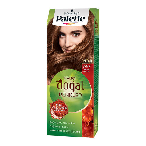 Palette Kalıcı Doğal Renkler Saç Boyası No: 7-57 Tarçın Kahve Palette Kalıcı Doğal Renkler Saç Boyası No: 7-57 Tarçın Kahve