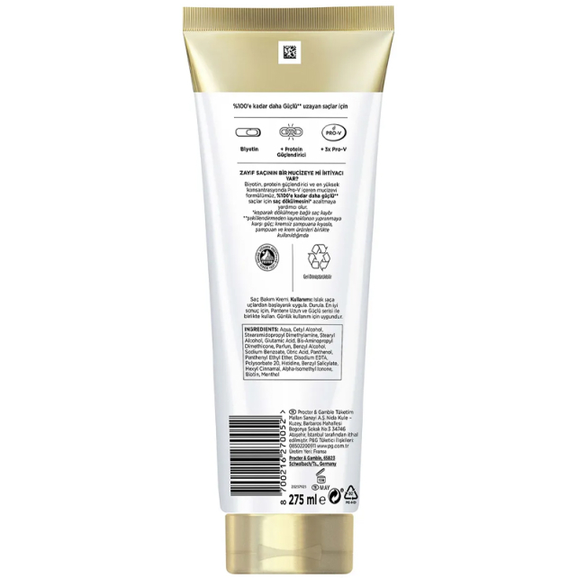 Pantane Uzun ve Güçlü - Saç Bakım Kremi 275ml - 3