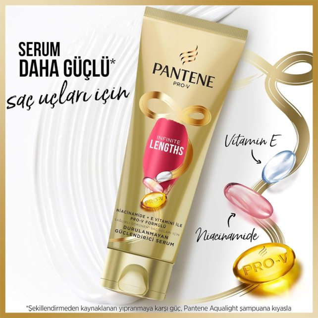 Pantene Pro-V Infinite Lengths - Durulanmayan Güçlendirici Serum 200ml - 4