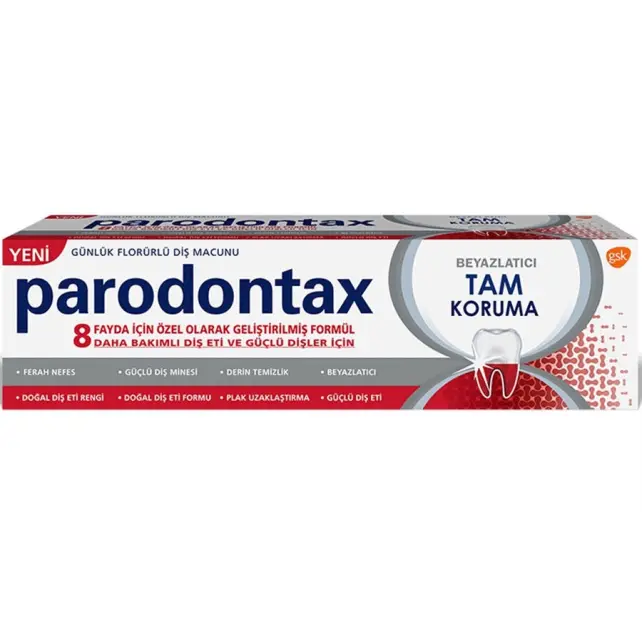 Parodontax Tam Koruma Beyazlatıcı Diş Macunu 75ml - 1