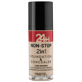 Pastel 24H Non Stop Foundation & Concealer - Fondöten Kapatıcı No: 601 Cool - Pastel