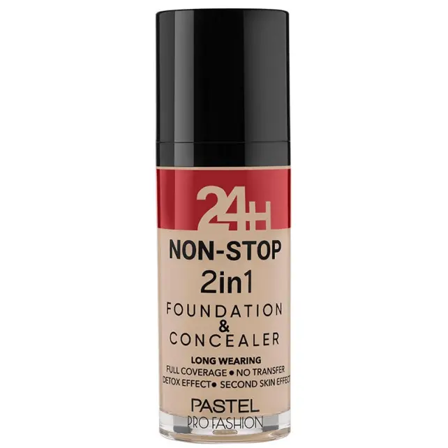 Pastel 24H Non Stop Foundation & Concealer - Fondöten Kapatıcı No: 603 Ivory - 1