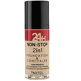 Pastel 24H Non Stop Foundation & Concealer - Fondöten Kapatıcı No: 604 Vanilla - Pastel