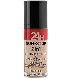 Pastel 24H Non Stop Foundation & Concealer - Fondöten Kapatıcı No: 605 Sand - Pastel