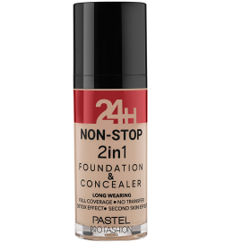 Pastel 24H Non Stop Foundation & Concealer - Fondöten Kapatıcı No: 605 Sand - Pastel