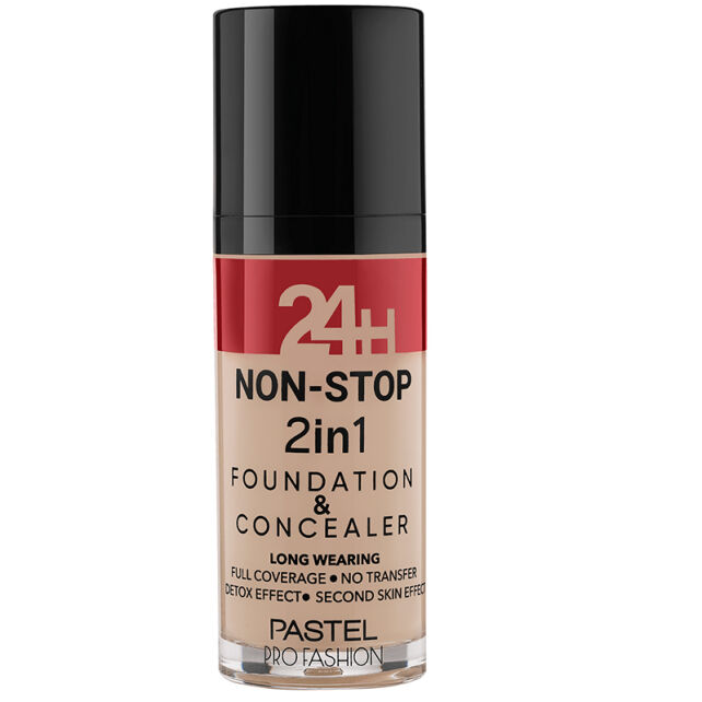 Pastel 24H Non Stop Foundation & Concealer - Fondöten Kapatıcı No: 606 Warm - 1