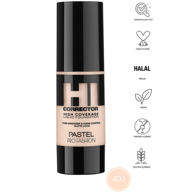 Pastel Corrector High Coverage - Likit Fondöten No: 400 - 4
