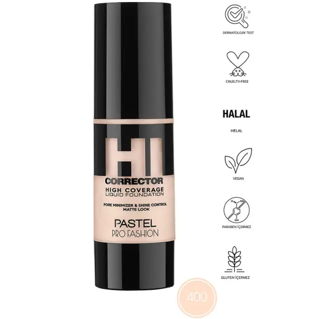 Pastel Corrector High Coverage - Likit Fondöten No: 400 - 4