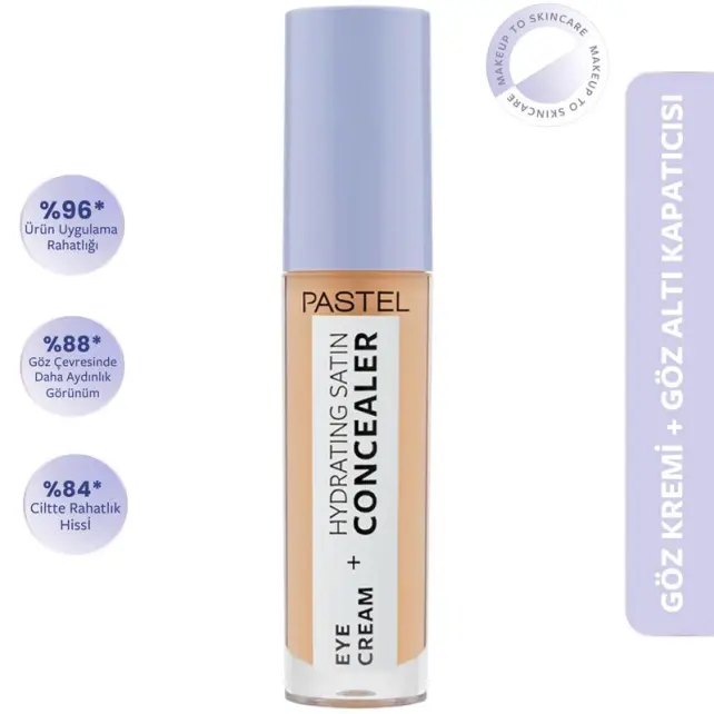 Pastel Eye Cream + Hydrating Satin Concealer - Göz Altı Kapatıcı No: 63 Milkshake - 2