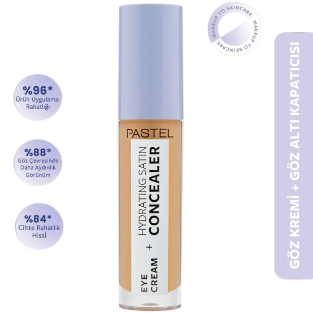 Pastel Eye Cream + Hydrating Satin Concealer - Göz Altı Kapatıcı No: 66 Deep Medium - 2