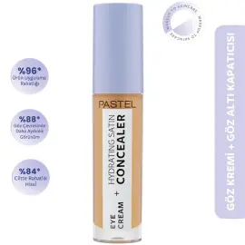 Pastel Eye Cream + Hydrating Satin Concealer - Göz Altı Kapatıcı No: 66 Deep Medium - 2