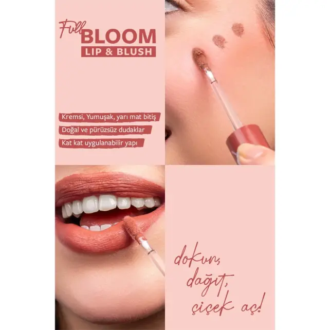 Pastel Full Bloom Lip Blush - Likit Ruj ve Allık No: 77 Very Demure - 2