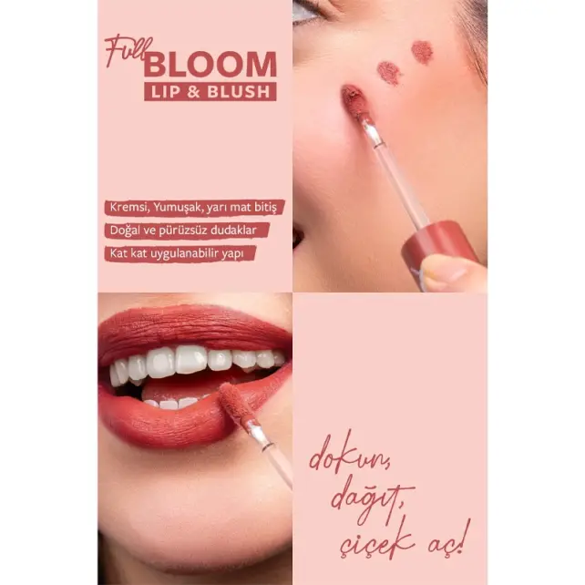 Pastel Full Bloom Lip Blush - Likit Ruj ve Allık No: 78 Sienna - 2