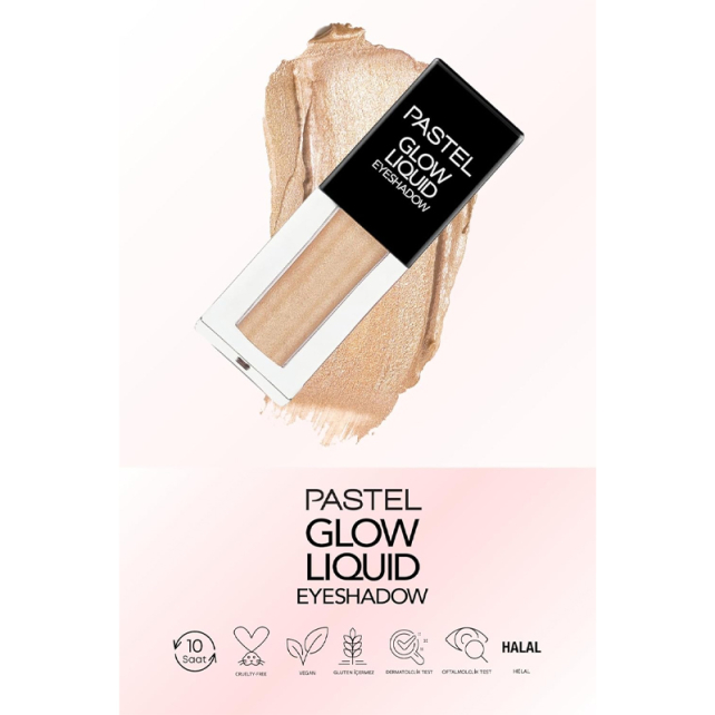 Pastel Glow Liquid Eyeshadow - Likit Göz Farı No: 225 Champagne - 3