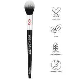 Pastel Highlighter Brush - Aydınlatıcı Makyaj Fırçası No: 05 - 2