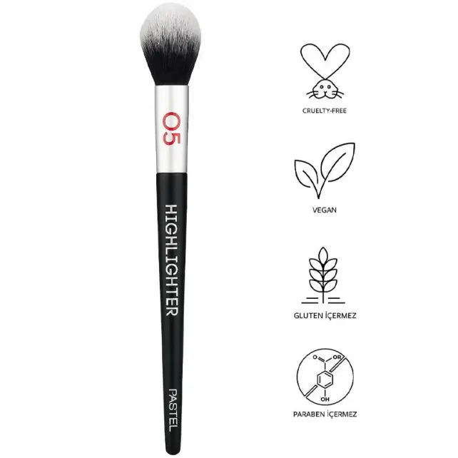 Pastel Highlighter Brush - Aydınlatıcı Makyaj Fırçası No: 05 - 2