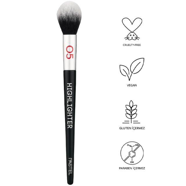 Pastel Higlighter Brush - Aydınlatıcı Makyaj Fırçası No: 05 - 2