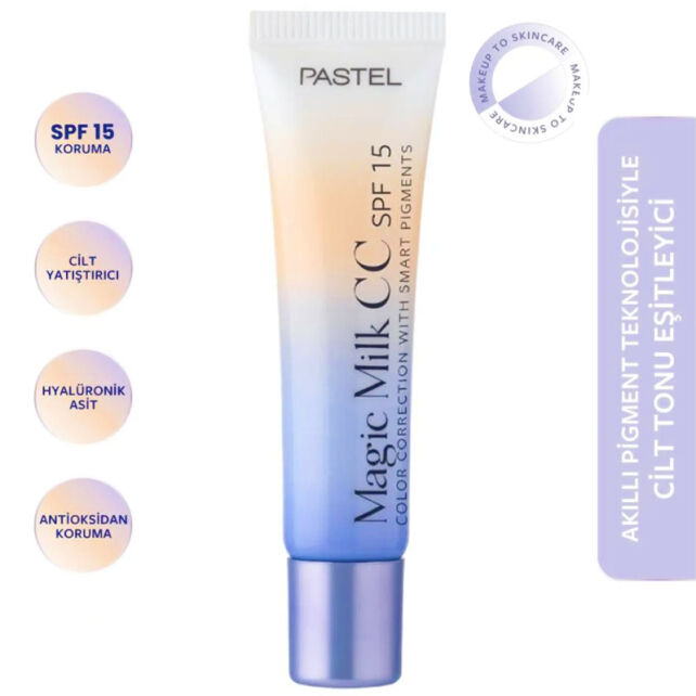 Pastel Magic Milk CC SPF 15 - Cilt Tonu Eşitleyici Etkili Krem Light 30ml - 2