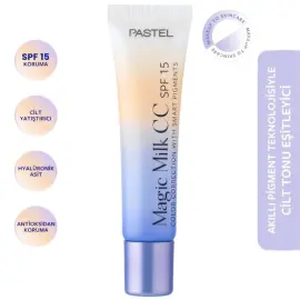 Pastel Magic Milk CC SPF 15 - Cilt Tonu Eşitleyici Etkili Krem Light 30ml - 2
