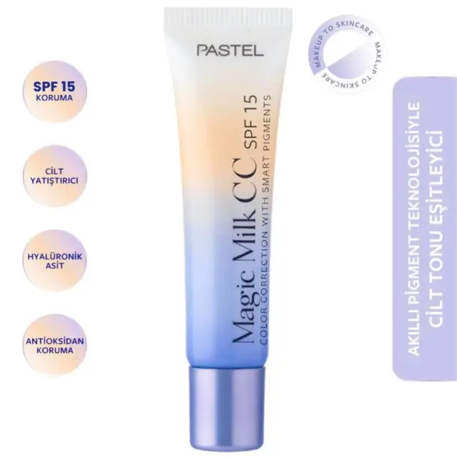 Pastel Magic Milk CC SPF 15 - Cilt Tonu Eşitleyici Etkili Krem Light 30ml - 2