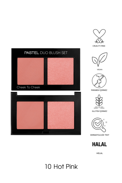 Pastel Profashion Duo Blush Set - Allık No: 10 Cheek To Cheek - 2