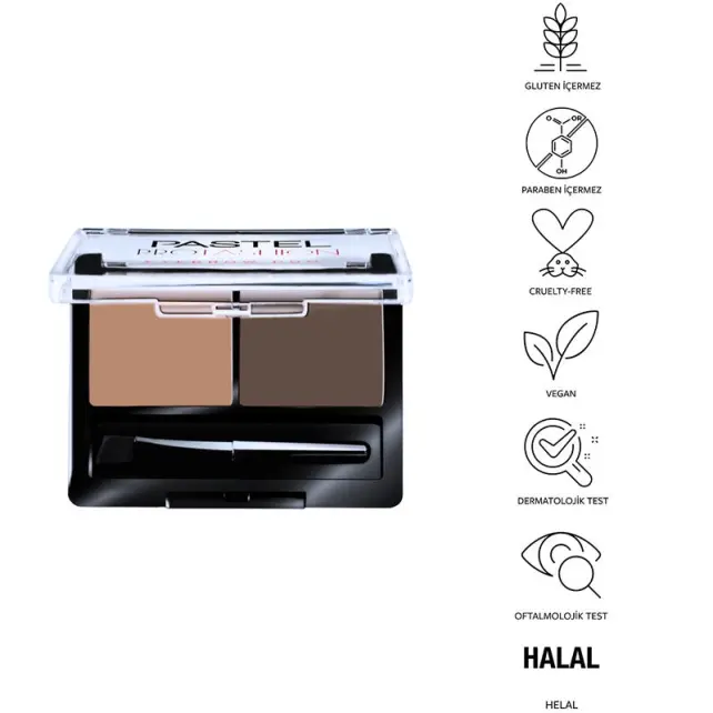 Pastel Profashion Eyebrow Duo - Kaş Farı No: 02 Medium - 3