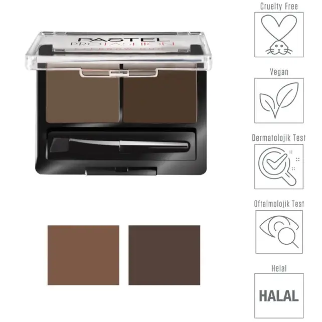 Pastel Profashion Eyebrow Duo - Kaş Farı No: 03 Dark - 3