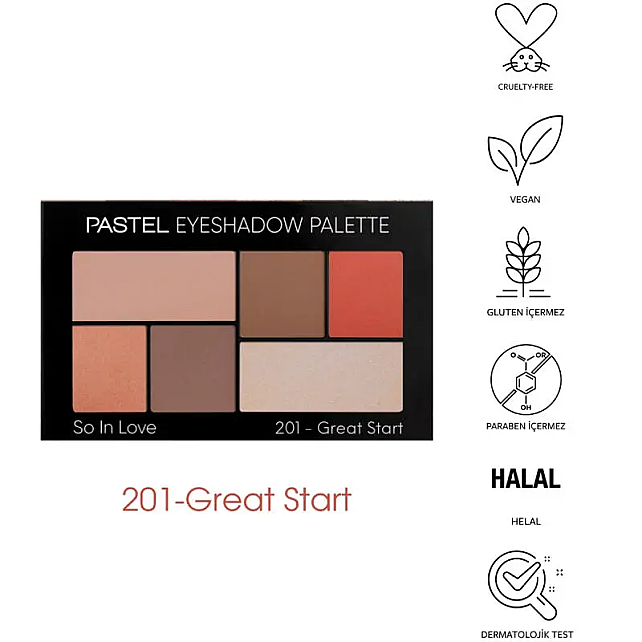 Pastel Profashion Eyeshadow - Far Paleti No: 201 Great Start - 3