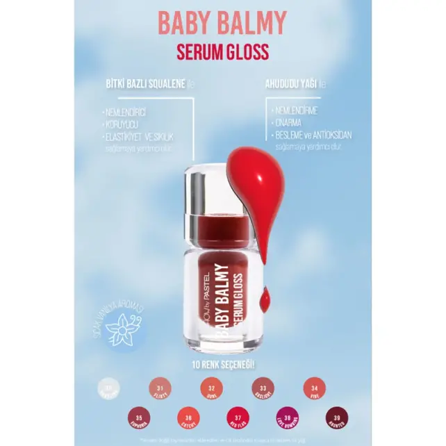 Pastel Show By Baby Balmy Serum Gloss - Dudak Parlatıcısı No: 37 Red Flag - 4
